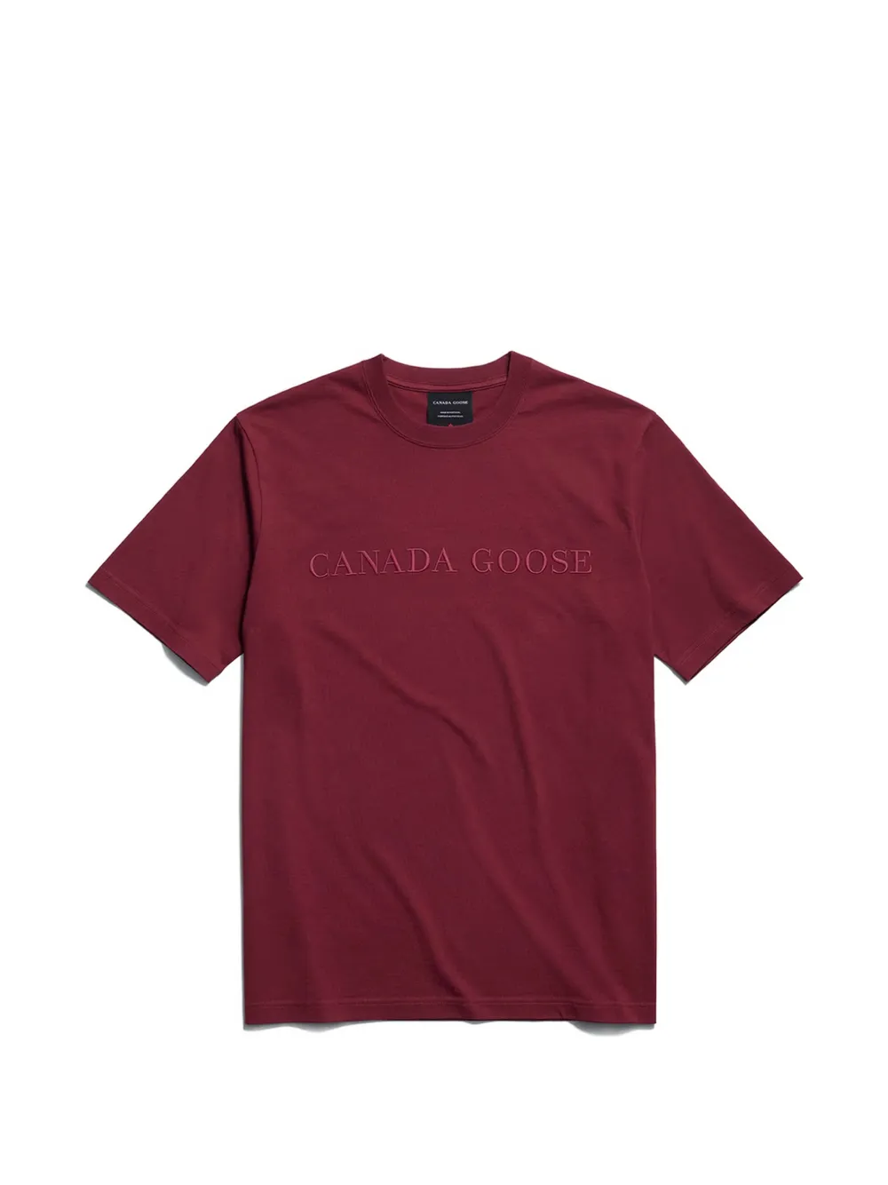 Canada Goose T-shirt met geborduurd logo Rood