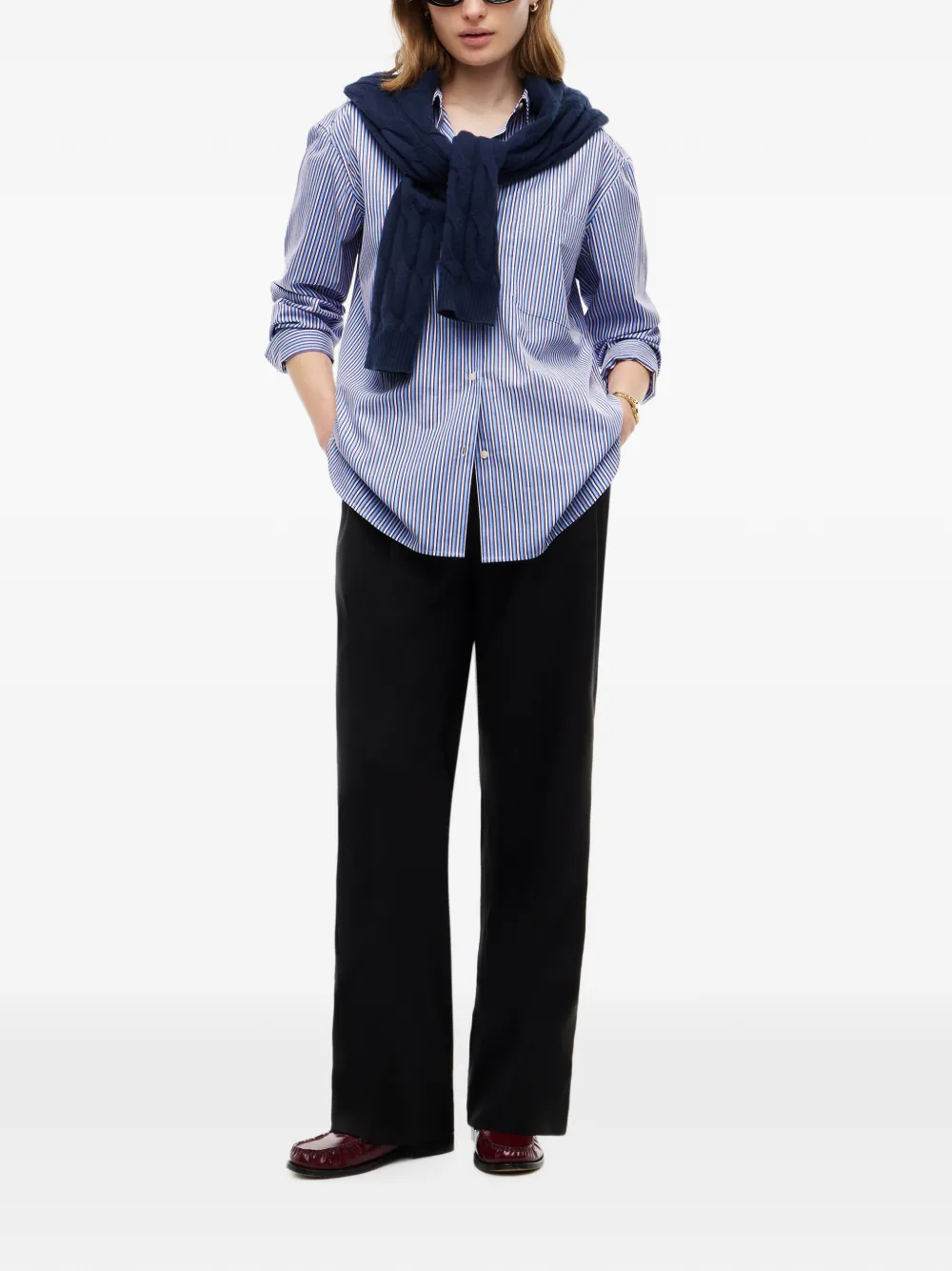 Tommy Hilfiger Gestreept overhemd Blauw