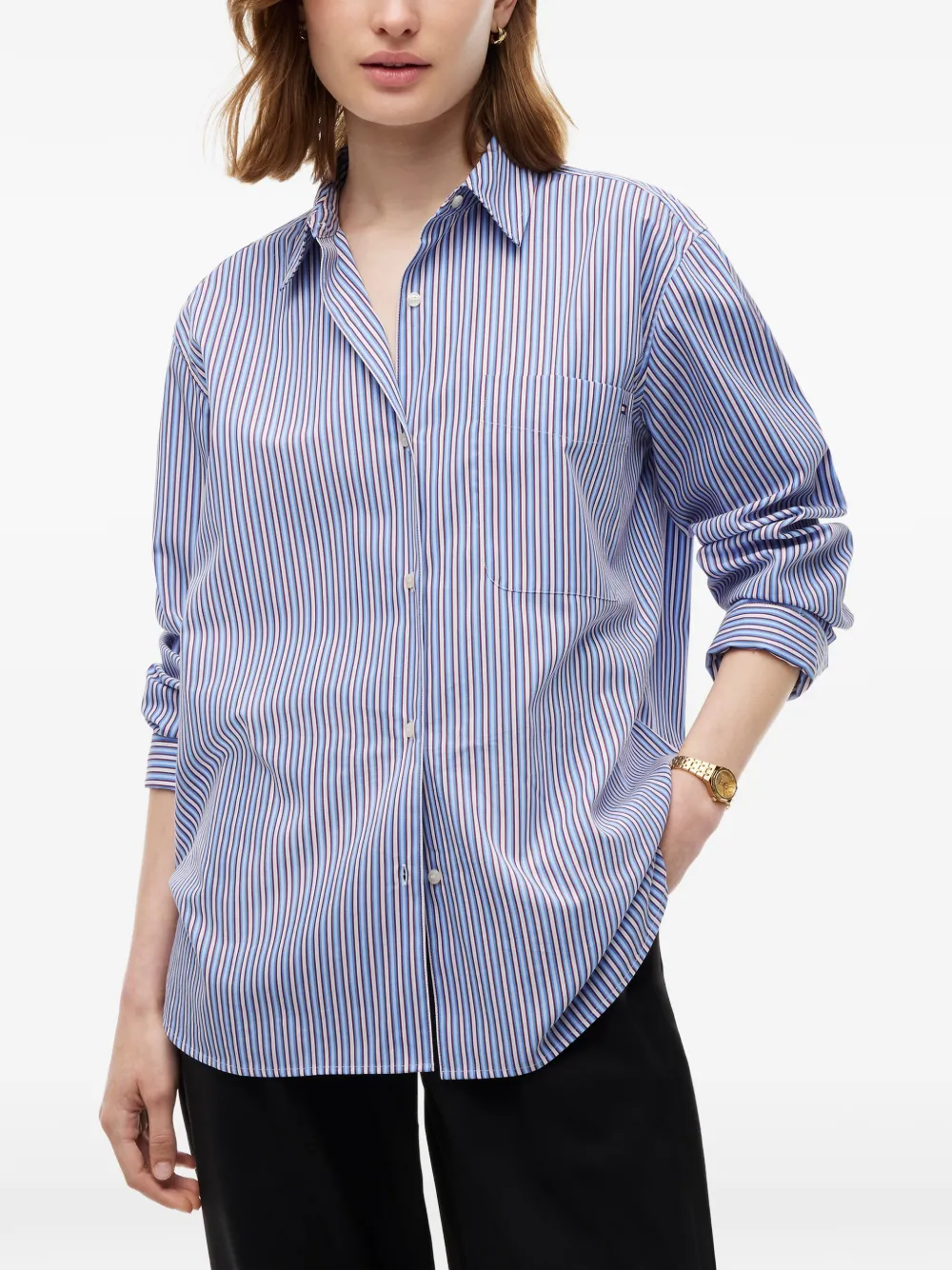 Tommy Hilfiger Gestreept overhemd Blauw
