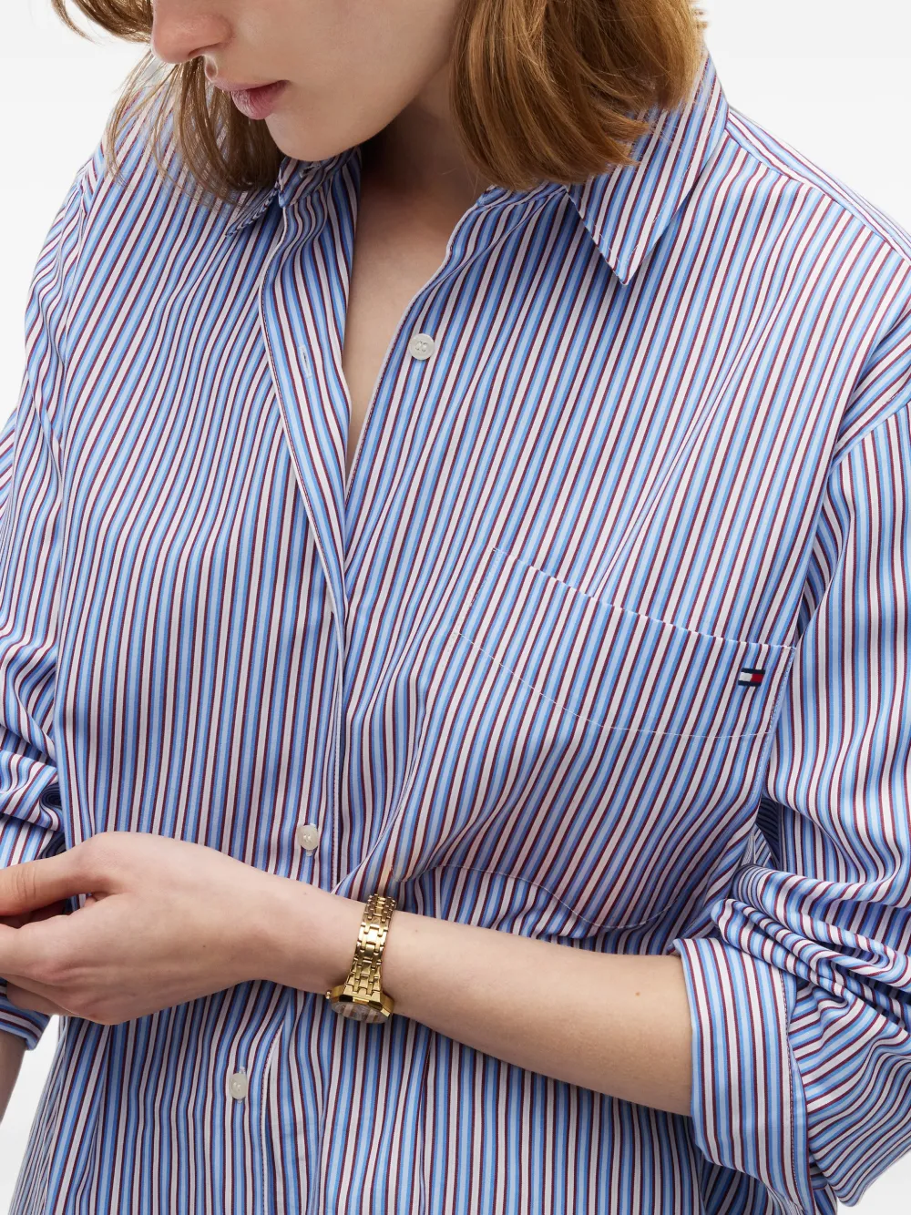 Tommy Hilfiger Gestreept overhemd Blauw