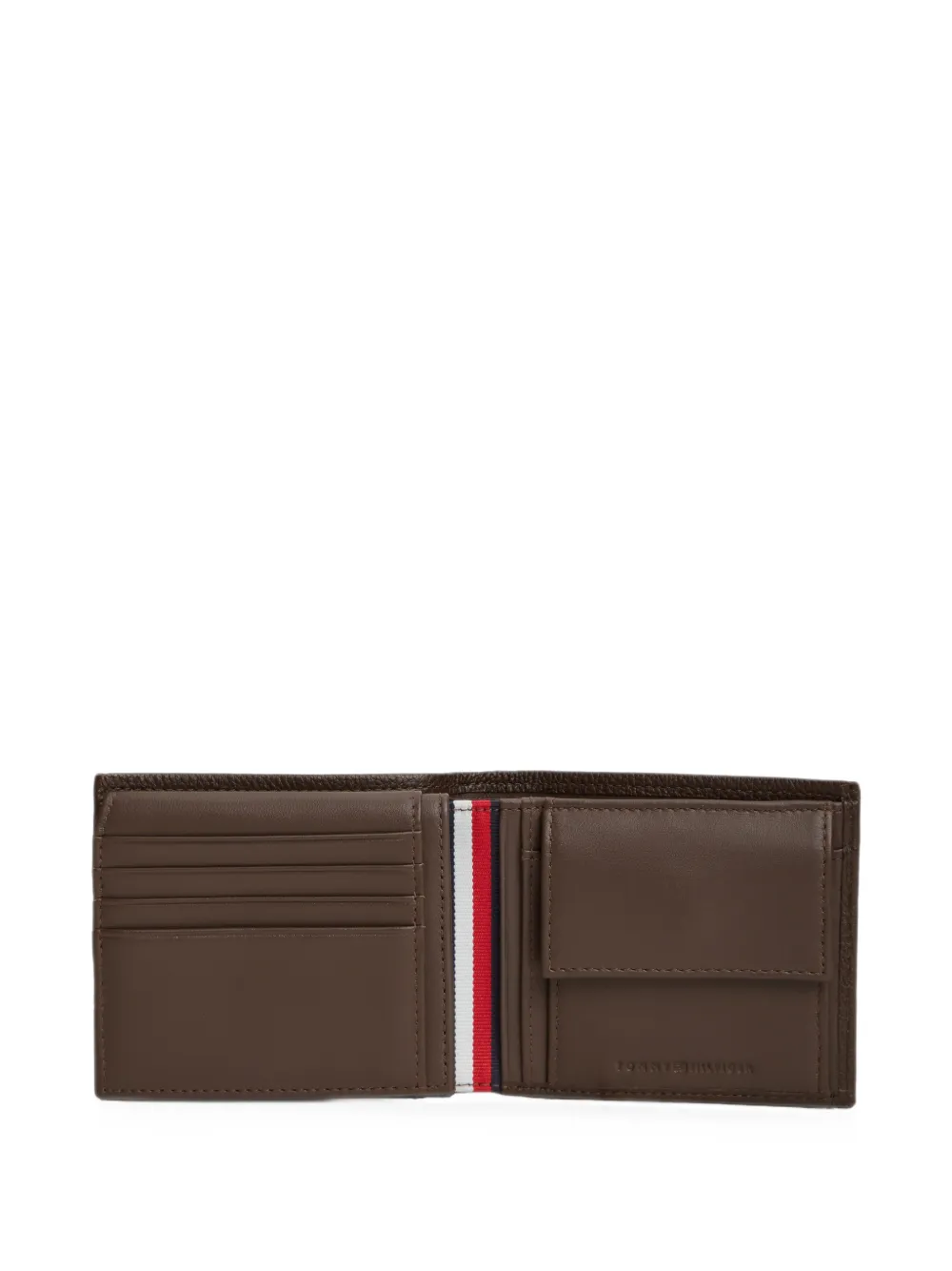 Tommy Hilfiger Portemonnee met logoplakkaat Bruin