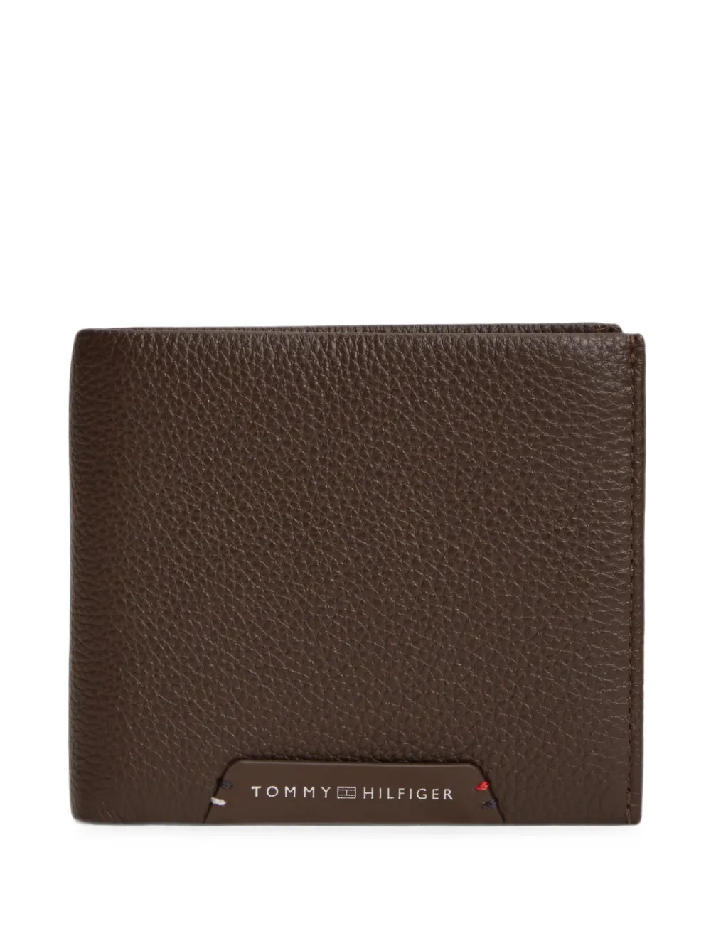 Tommy Hilfiger logo-plaque bifold wallet - Marrone