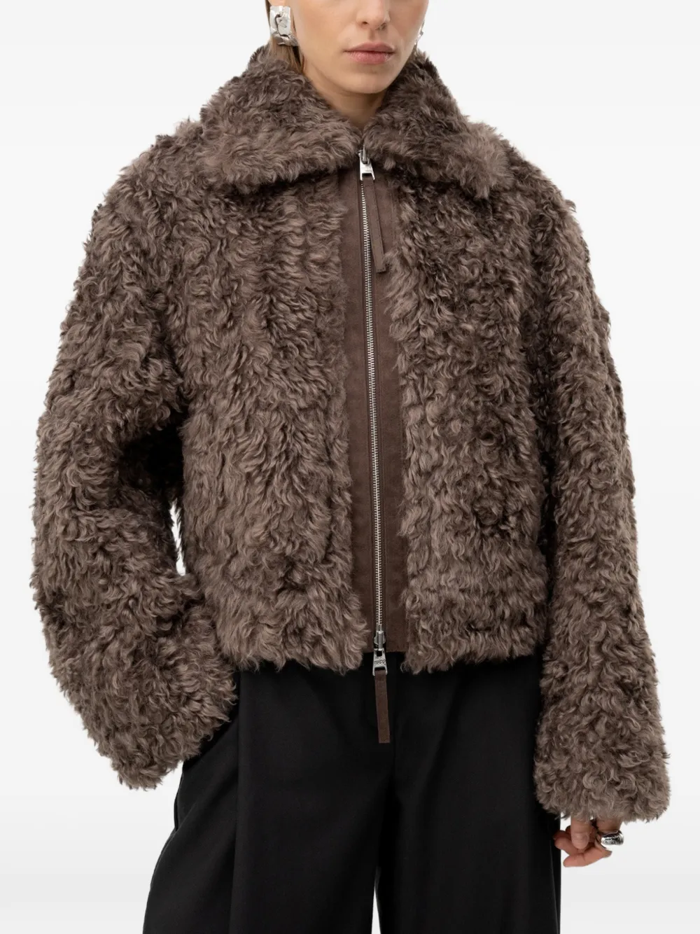 HUGO faux-fur jacket