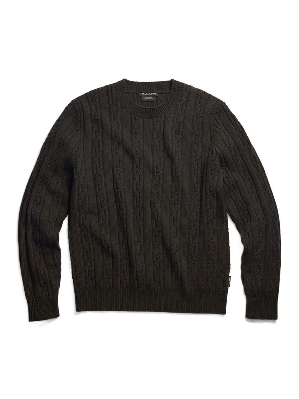Canada Goose Habel cable-knit crew-neck sweater Bruin