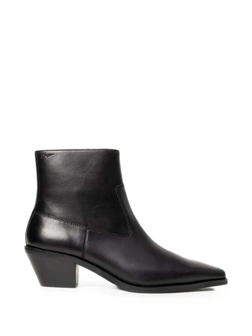 BOSS pointed-toe leather ankle boots