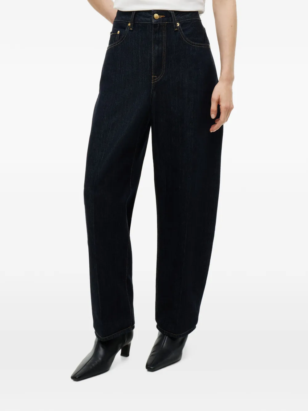Tommy Hilfiger Quinn mid-waist jeans met wijde pijpen Blauw