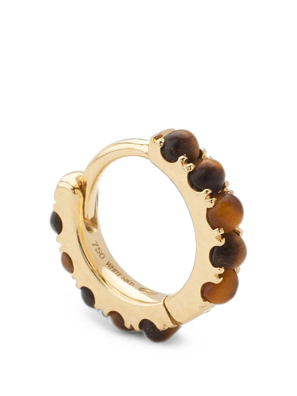 We by WHITEbIRD Ismène Tiger eye hoop earring - Oro