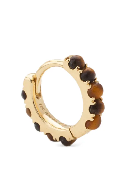 We by WHITEbIRD Ismène Tiger eye hoop earring