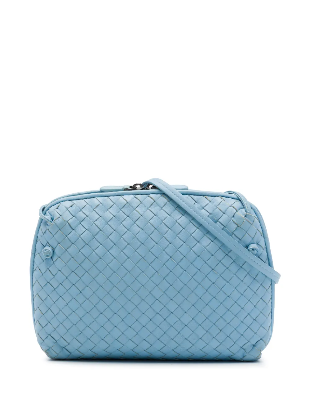 Bottega Veneta Pre-Owned 2012-2026 Nappa Intrecciato Nodini crossbody bag - Blu