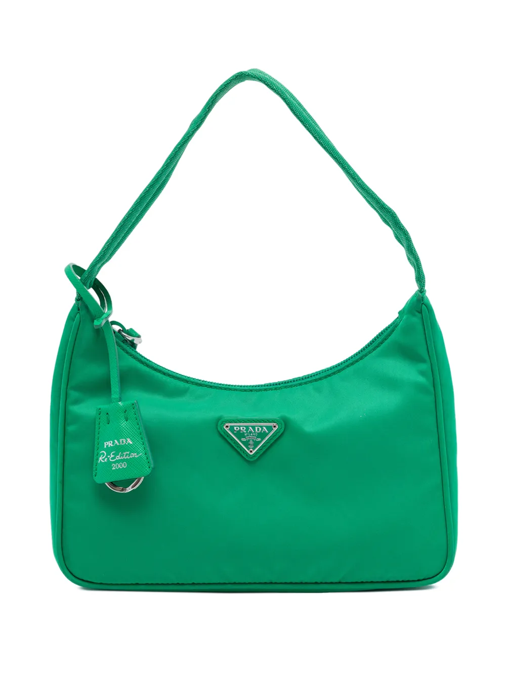 Prada Pre-Owned 2019-2026 Mini Tessuto Re Edition 2000 shoulder bag - Verde