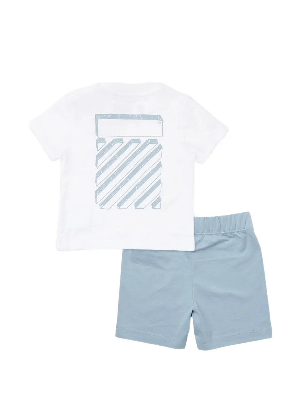 Off-White Kids Shorts set met logoprint Wit