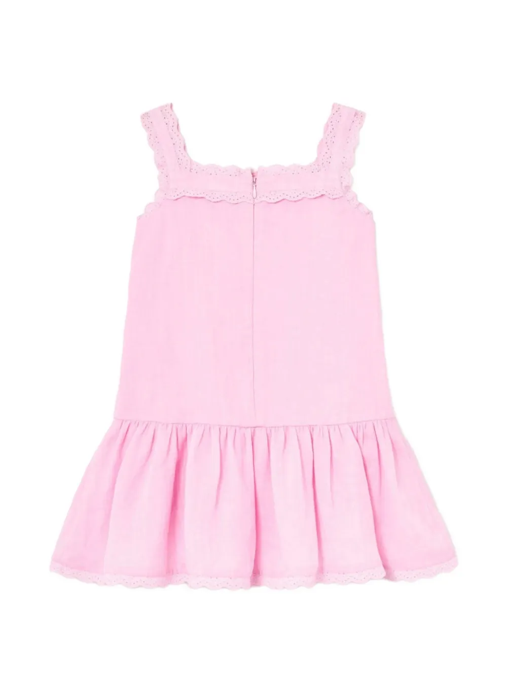 Self-Portrait Kids flower-embroidered dress Roze