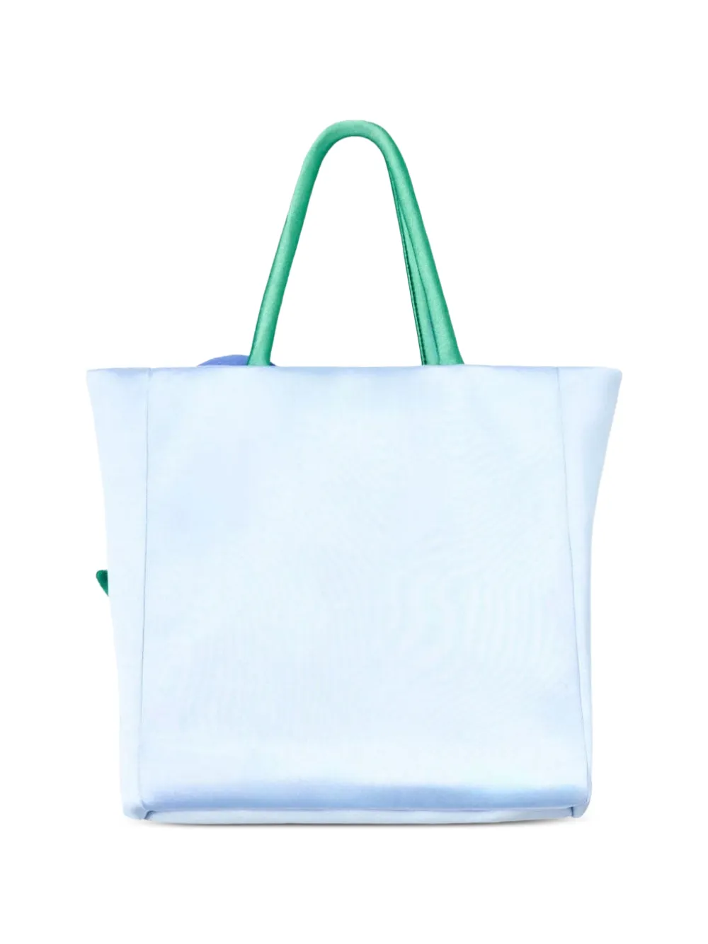 Self-Portrait Kids 3D flower-appliqué taffeta tote bag Blauw