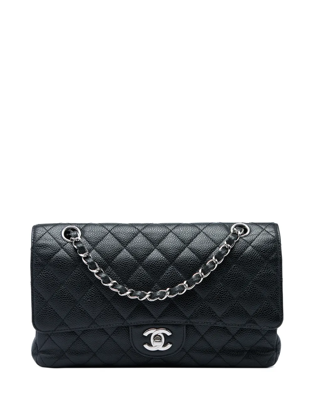 CHANEL Pre-Owned 2009-2010 Medium Classic Caviar Double Flap shoulder bag - Nero