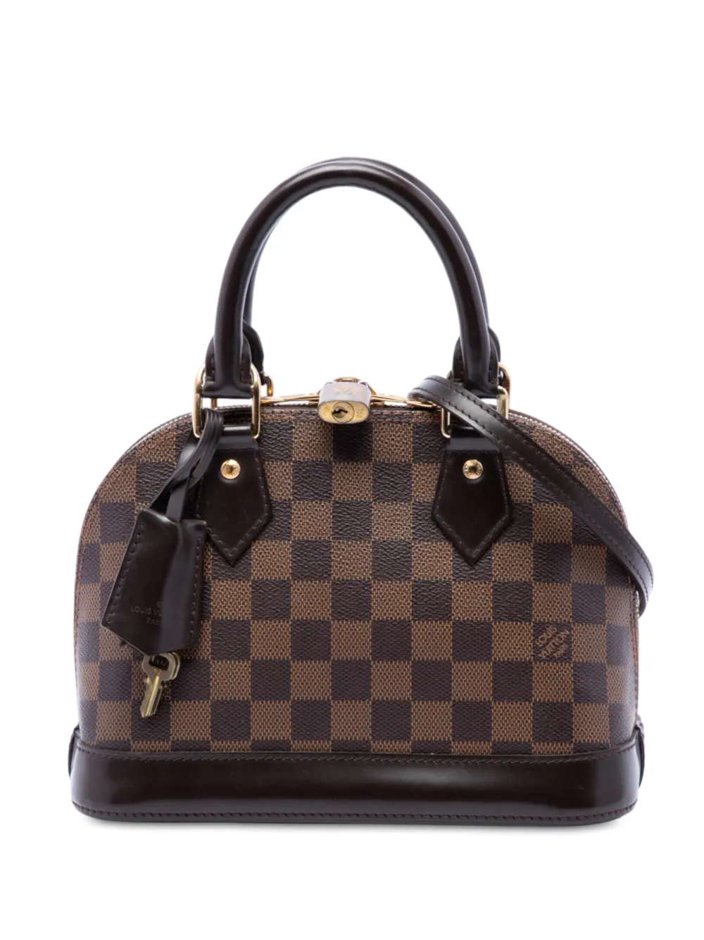 Louis Vuitton Pre-Owned 2019 Damier Ebene Alma BB satchel - Brown