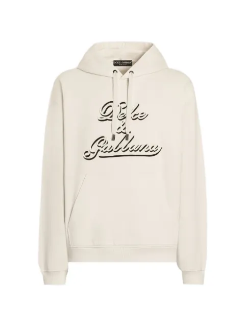 Dolce & Gabbana jersey hoodie with embroidery