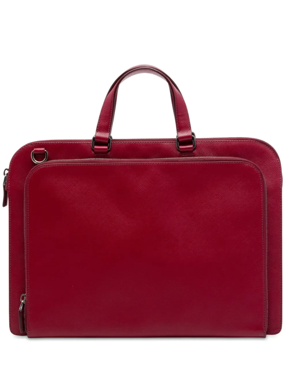 Prada Pre-Owned 2013-2026 Saffiano business bag - Rosso