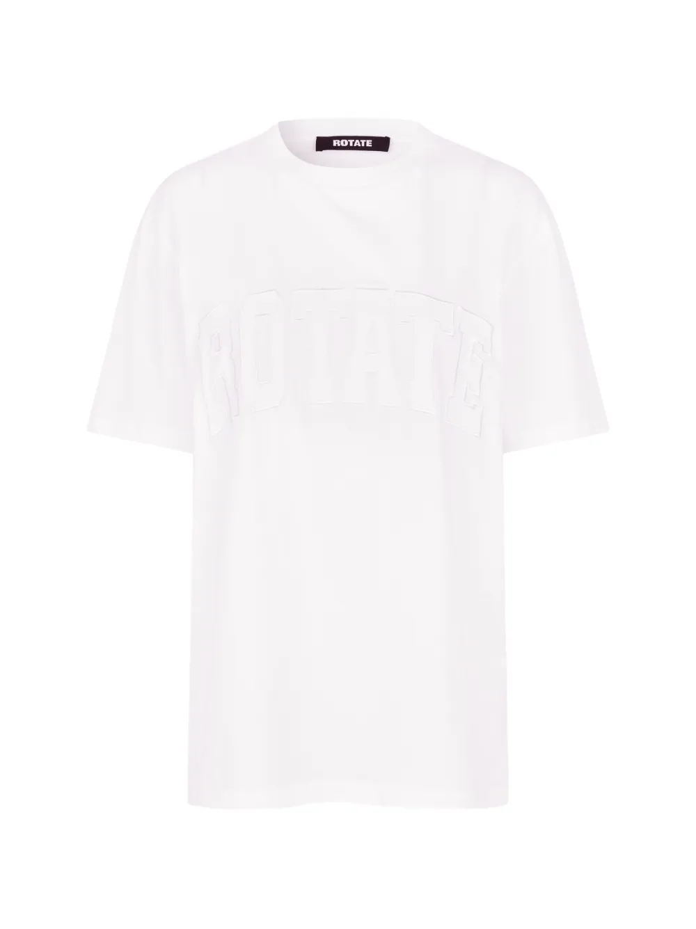 ROTATE BIRGER CHRISTENSEN T-Shirt mit Logo-Stickerei - Weiß