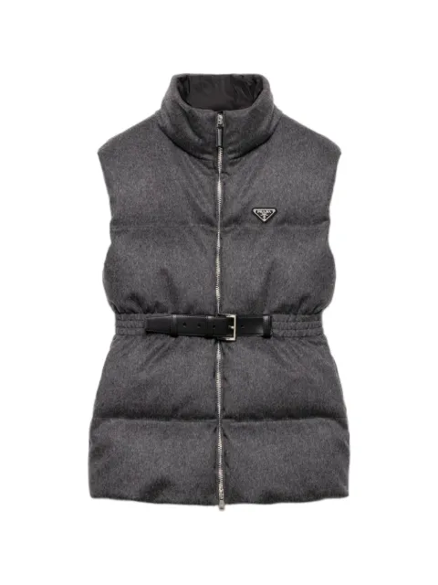Prada loden down vest