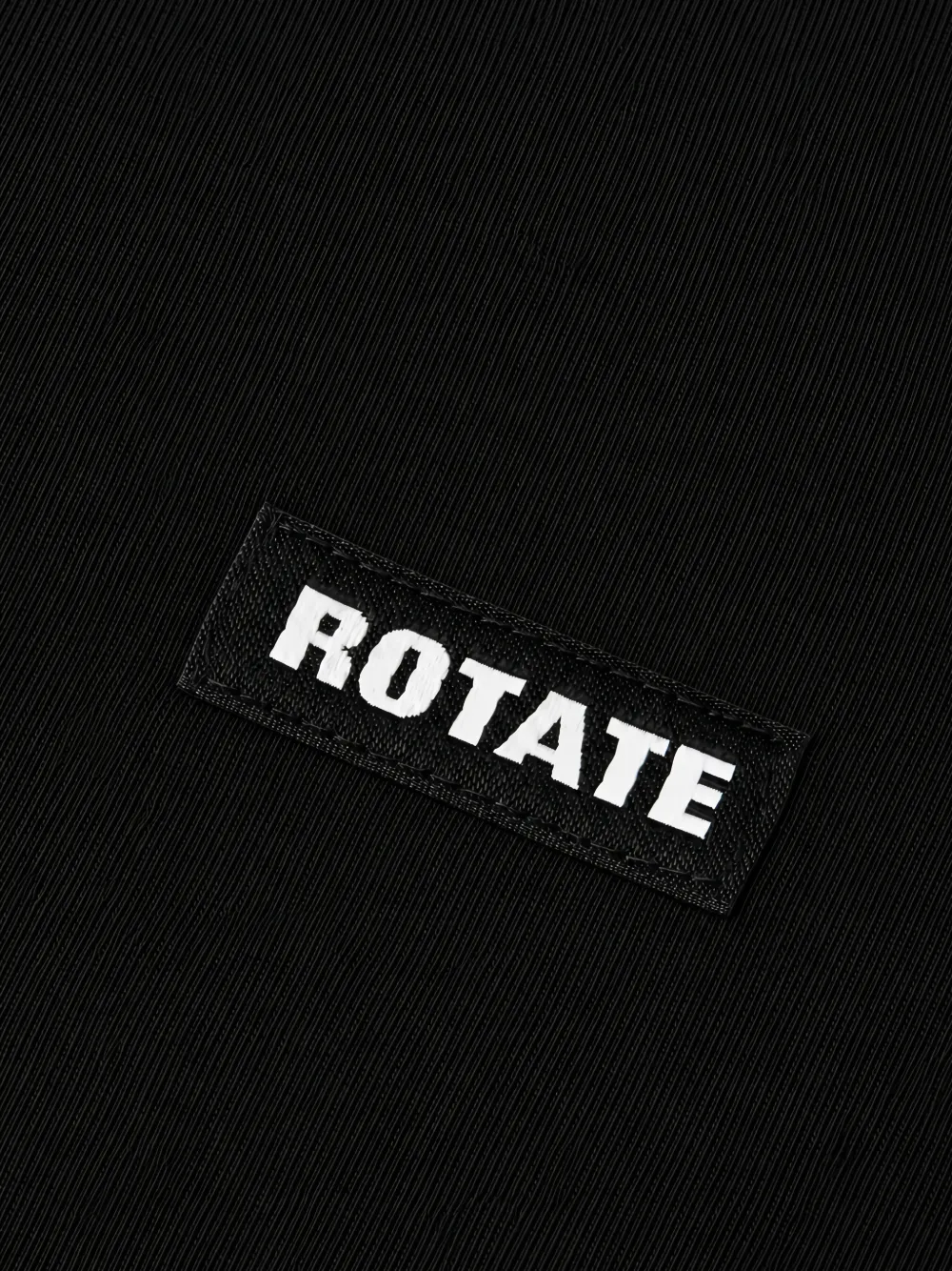 ROTATE BIRGER CHRISTENSEN T-shirt met logopatch Zwart
