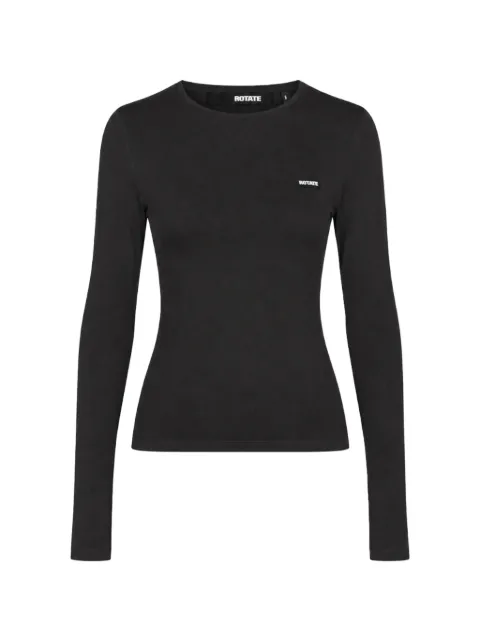 ROTATE BIRGER CHRISTENSEN logo-patch long-sleeve T-shirt
