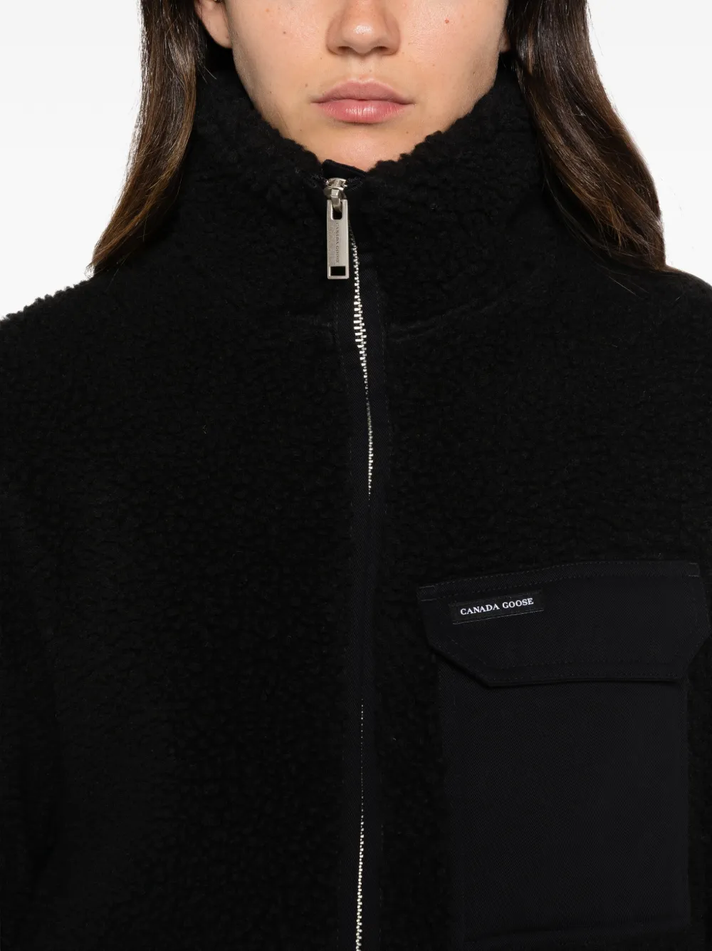 Canada Goose Soren zip-up fleece jacket Zwart