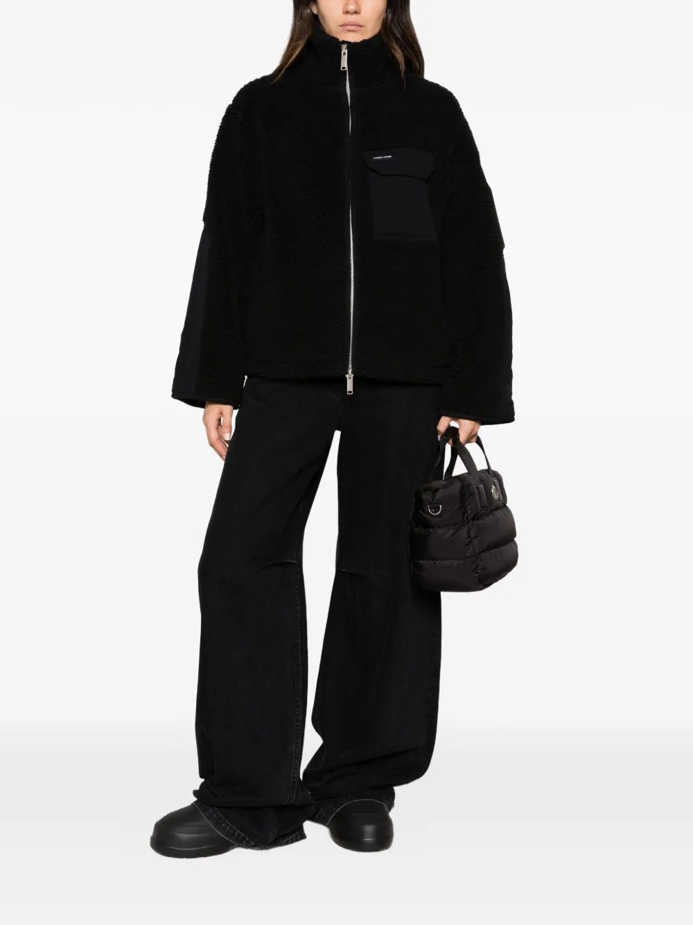 Canada Goose Soren zip-up fleece jacket Zwart