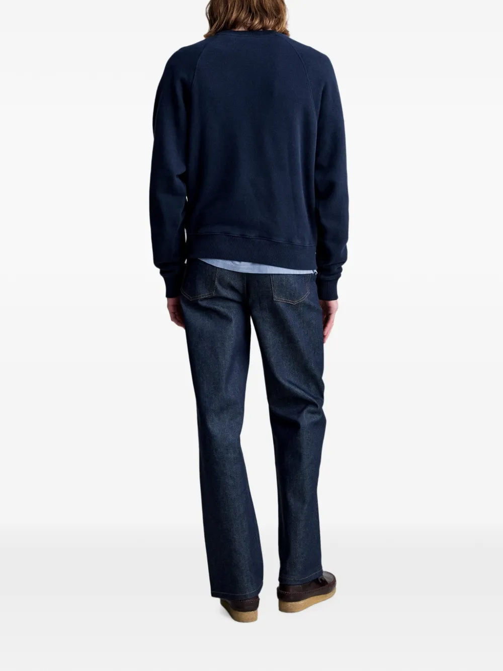 A.P.C. Tim sweater met raglan mouwen Blauw