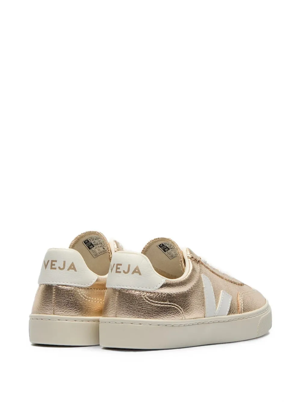 VEJA Kids Volley logo-patch low-top sneakers Goud