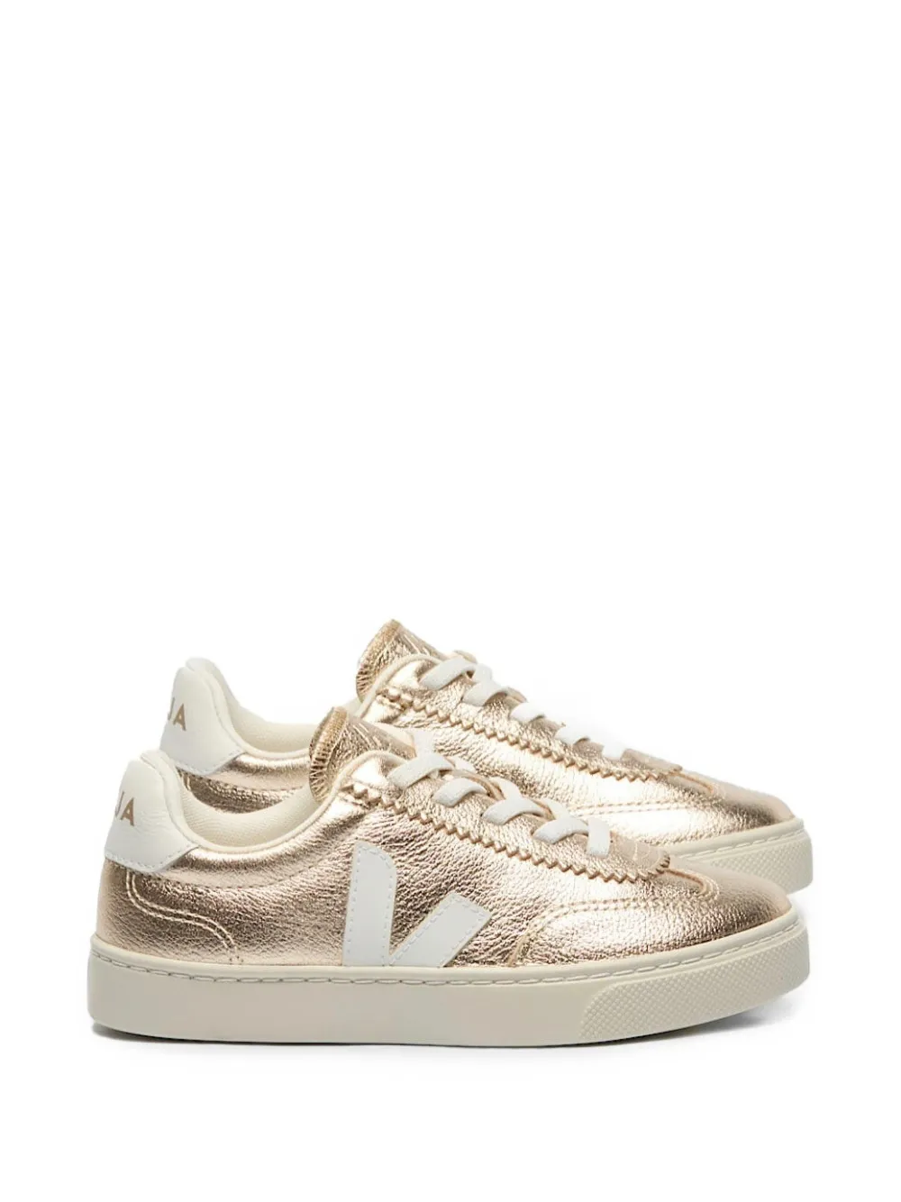 VEJA Kids Volley logo-patch low-top sneakers Goud