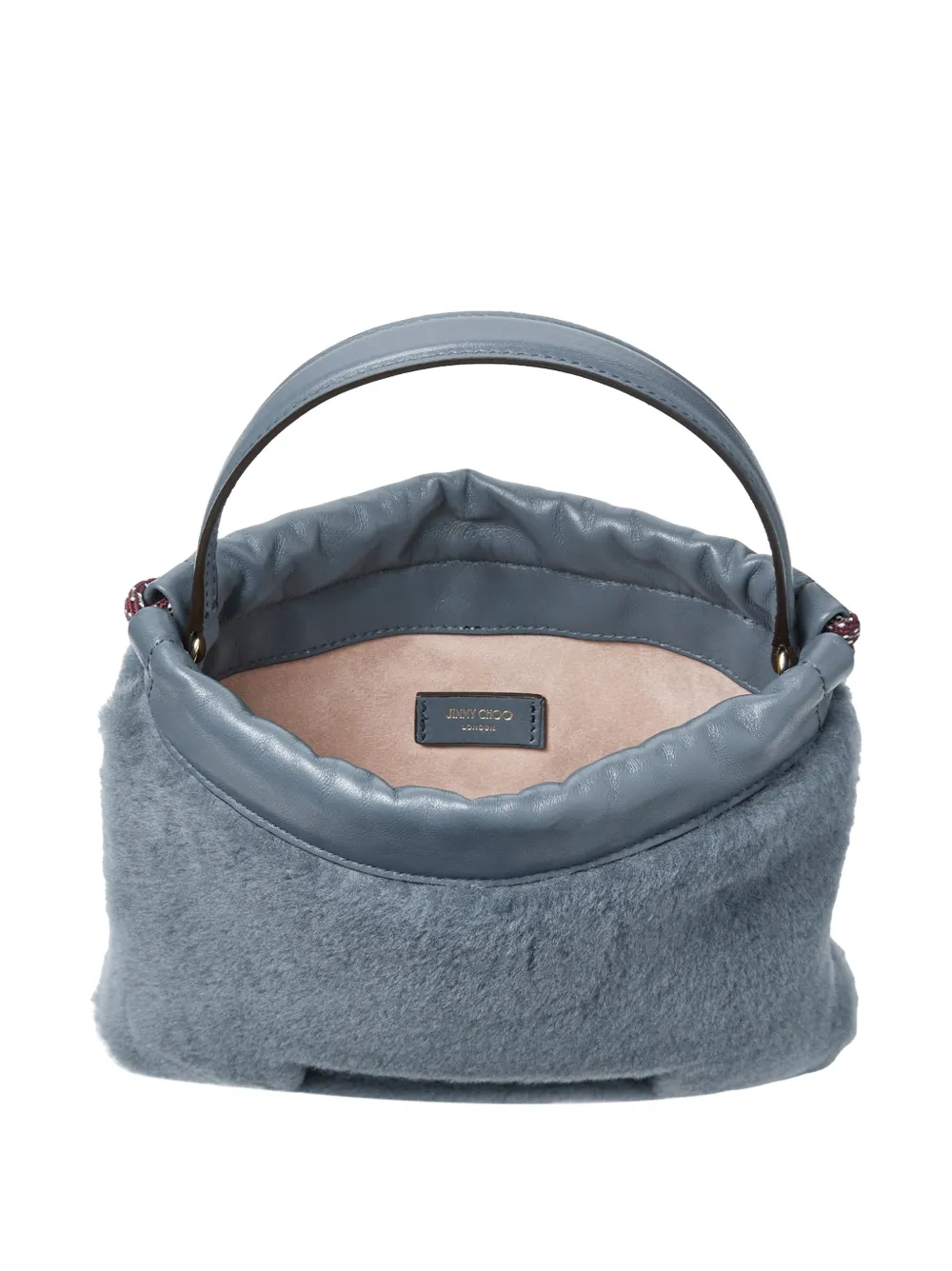 Jimmy Choo Lammy bucket-tas met trekkoord Blauw
