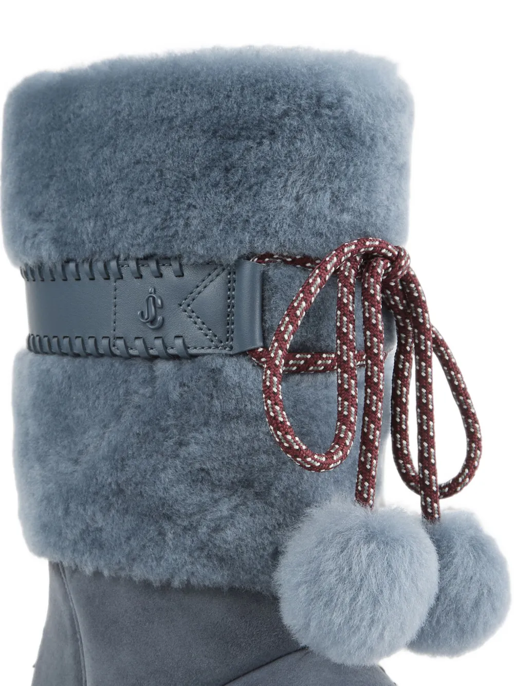 Jimmy Choo Cobi shearling-trim boots Blauw