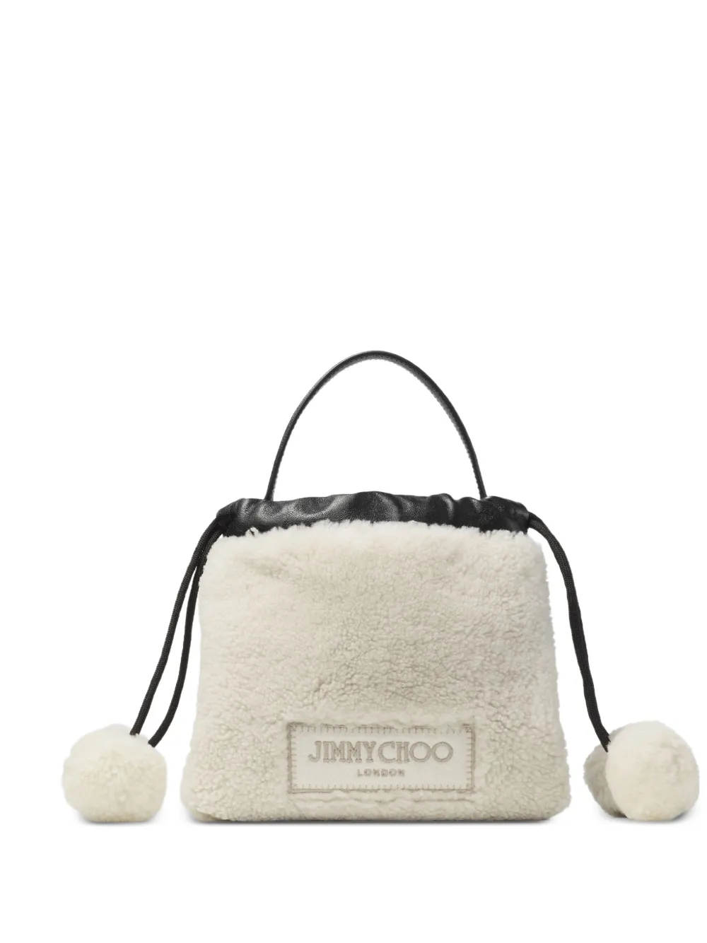 Jimmy Choo Pouch TH con coulisse - Toni neutri