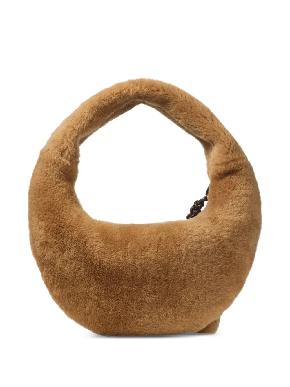 Jimmy Choo Winter lammy schoudertas Bruin