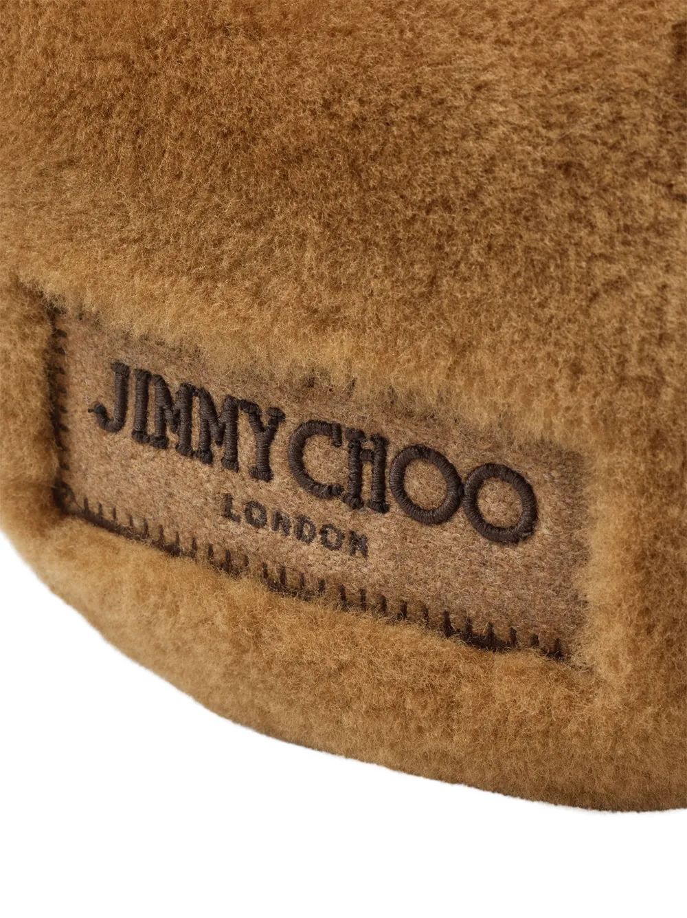 Jimmy Choo Winter lammy schoudertas Bruin