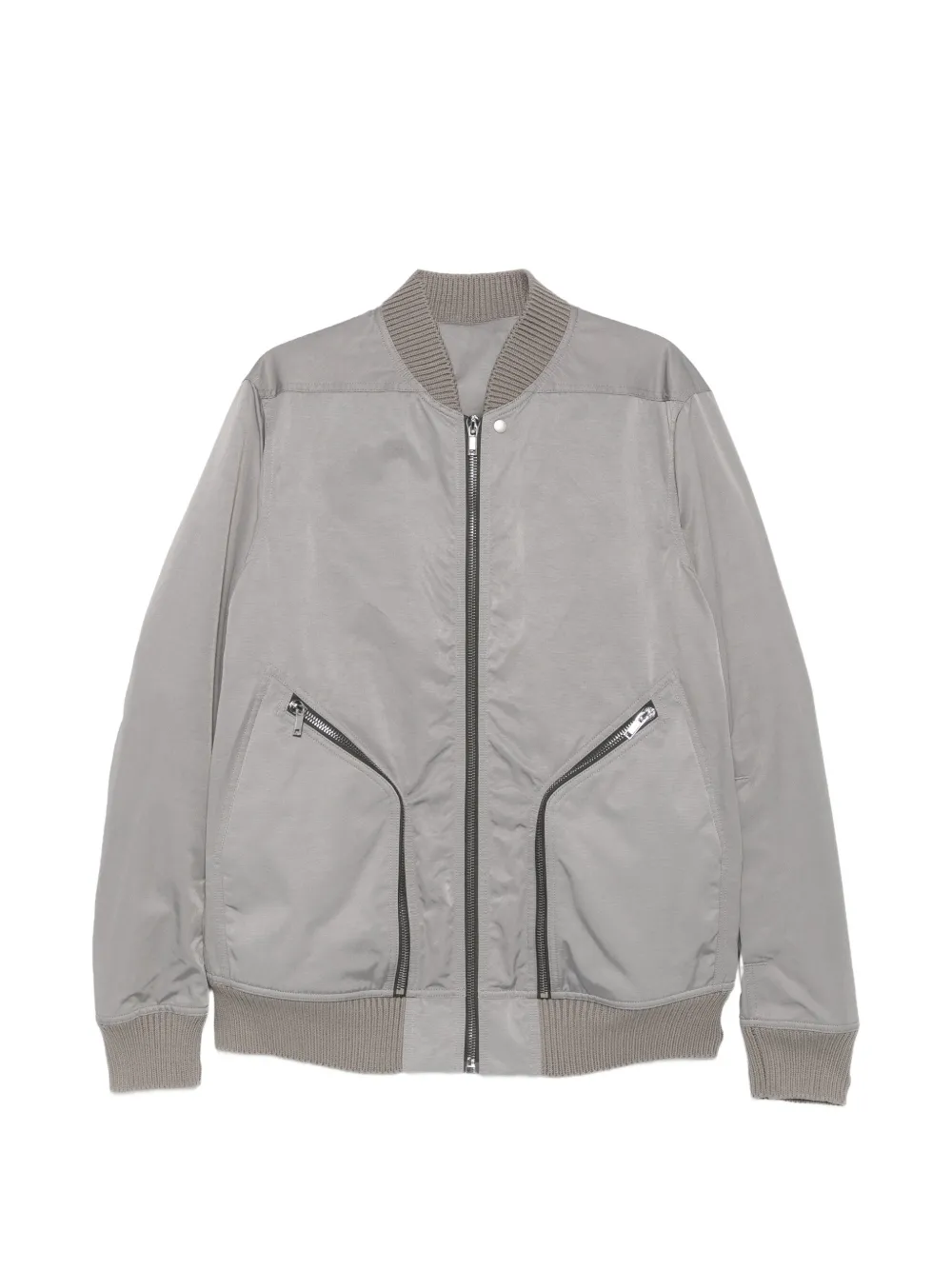 Rick Owens zip-up bomber jacket - Grey