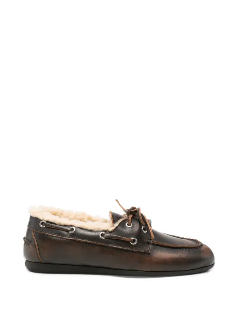 Posa shearling leather loafers