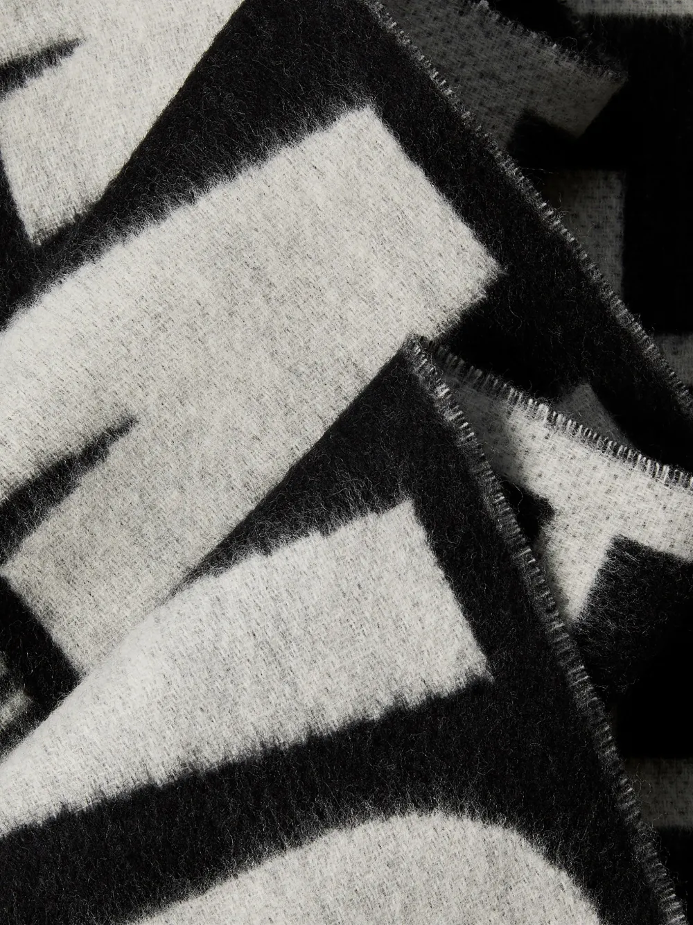 Calvin Klein Sjaal met logo-intarsia Zwart