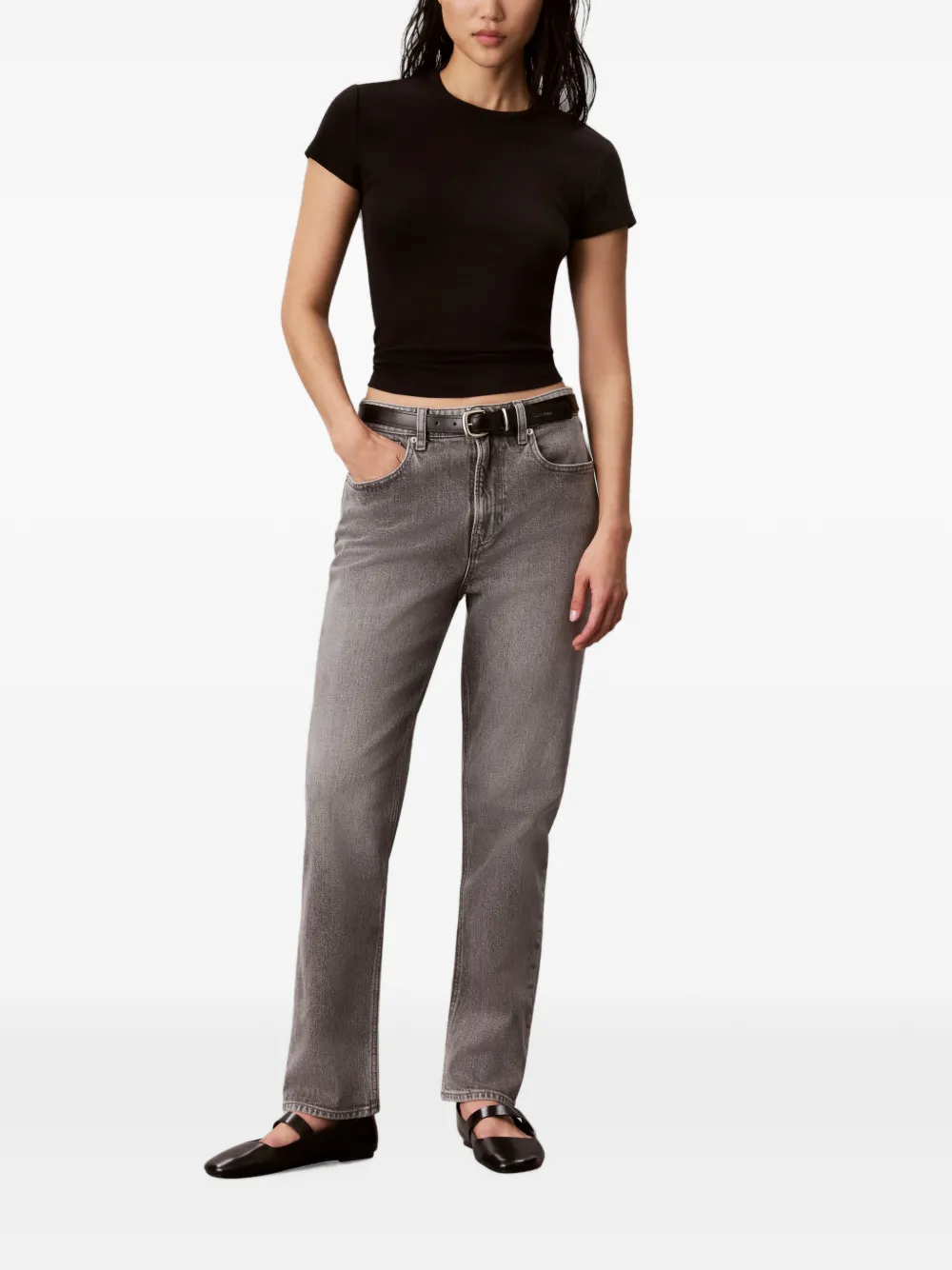 Calvin Klein Straight jeans Grijs