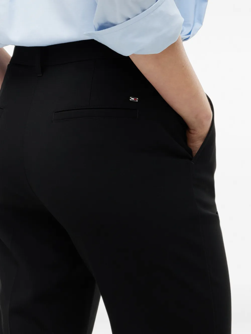 Tommy Hilfiger Slim-fit broek Zwart