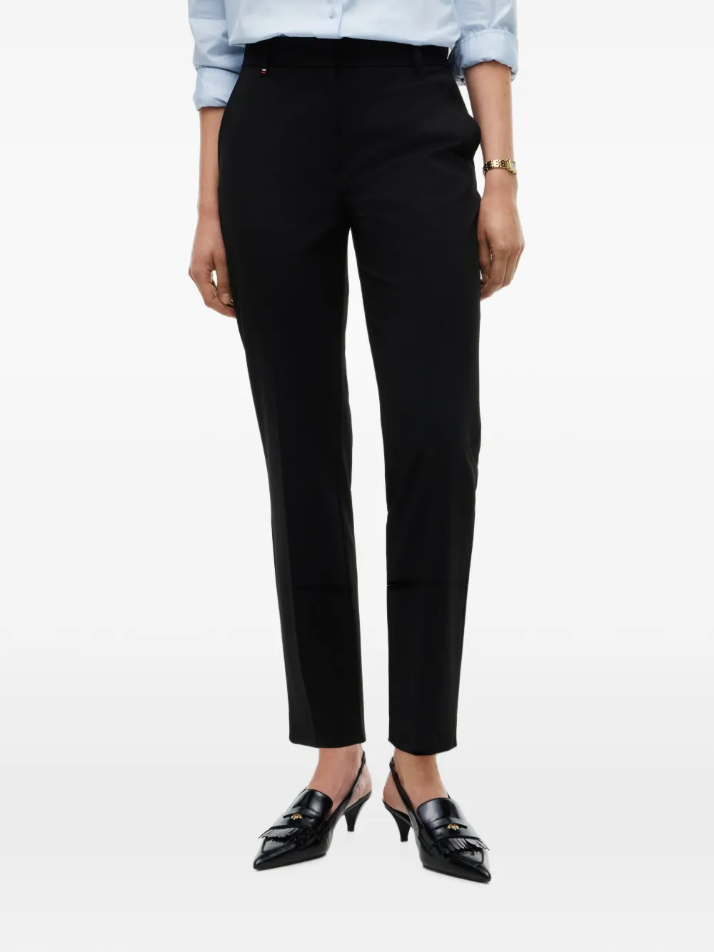 Tommy Hilfiger Slim-fit broek Zwart