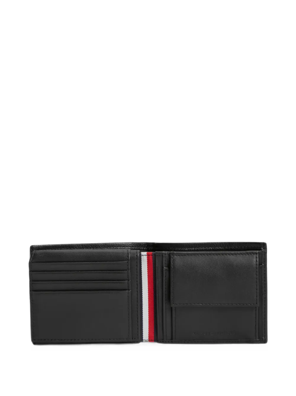 Tommy Hilfiger Corporate portemonnee met logoplakkaat Zwart
