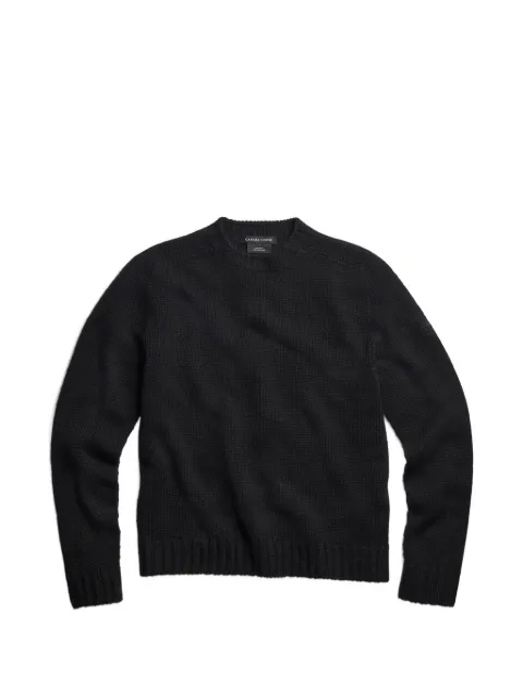 Canada Goose Easton logo-patch waffle-knit sweater