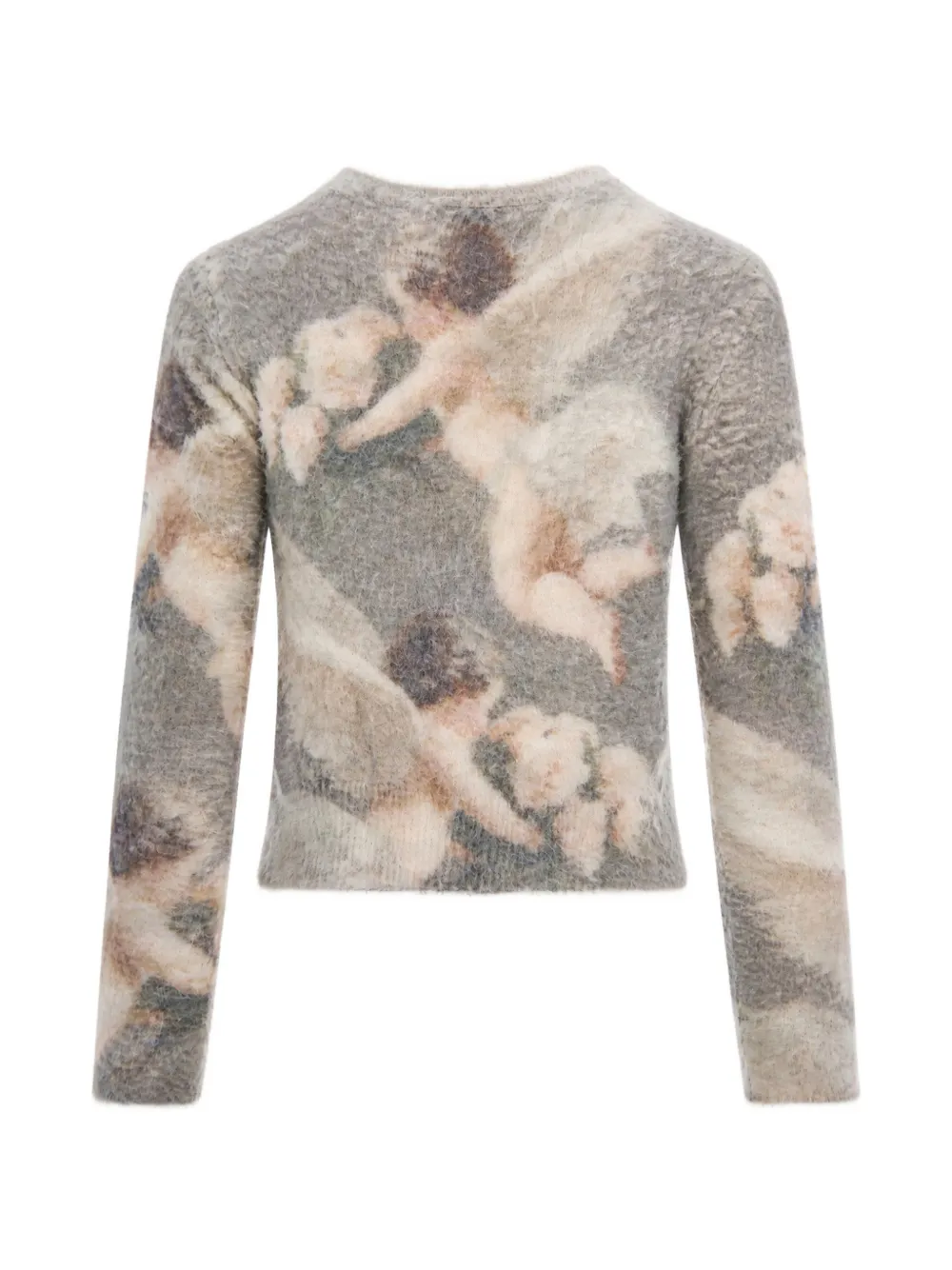 Fiorucci Bouquet Angels intarsia-knit sweater Bruin