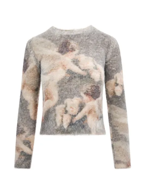 Fiorucci Bouquet Angels intarsia-knit sweater