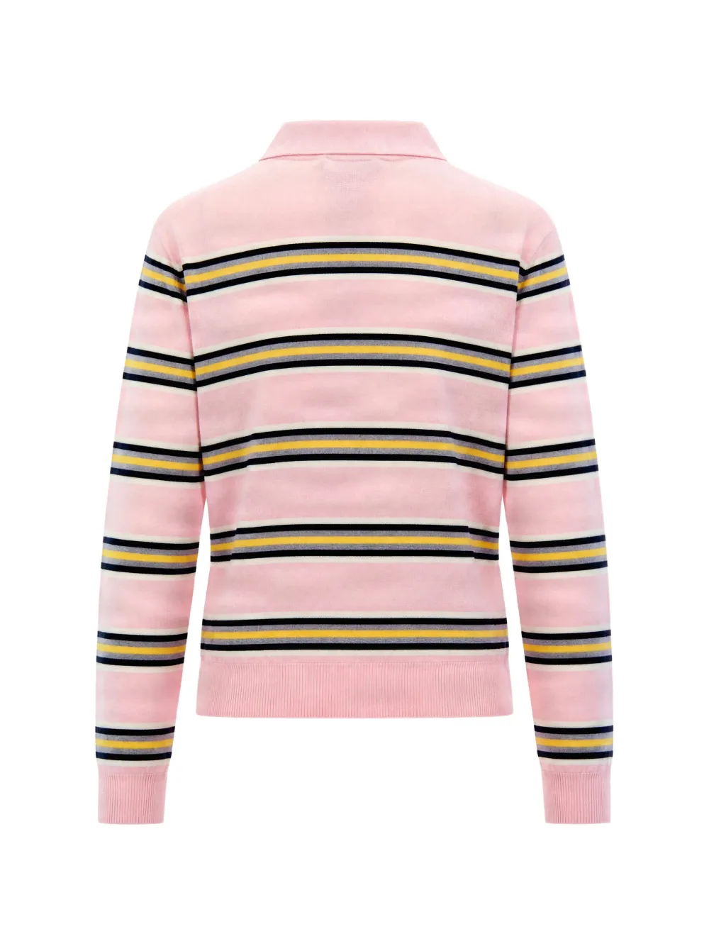 Fiorucci Gestreepte trui met polokraag en Angels-patch Roze