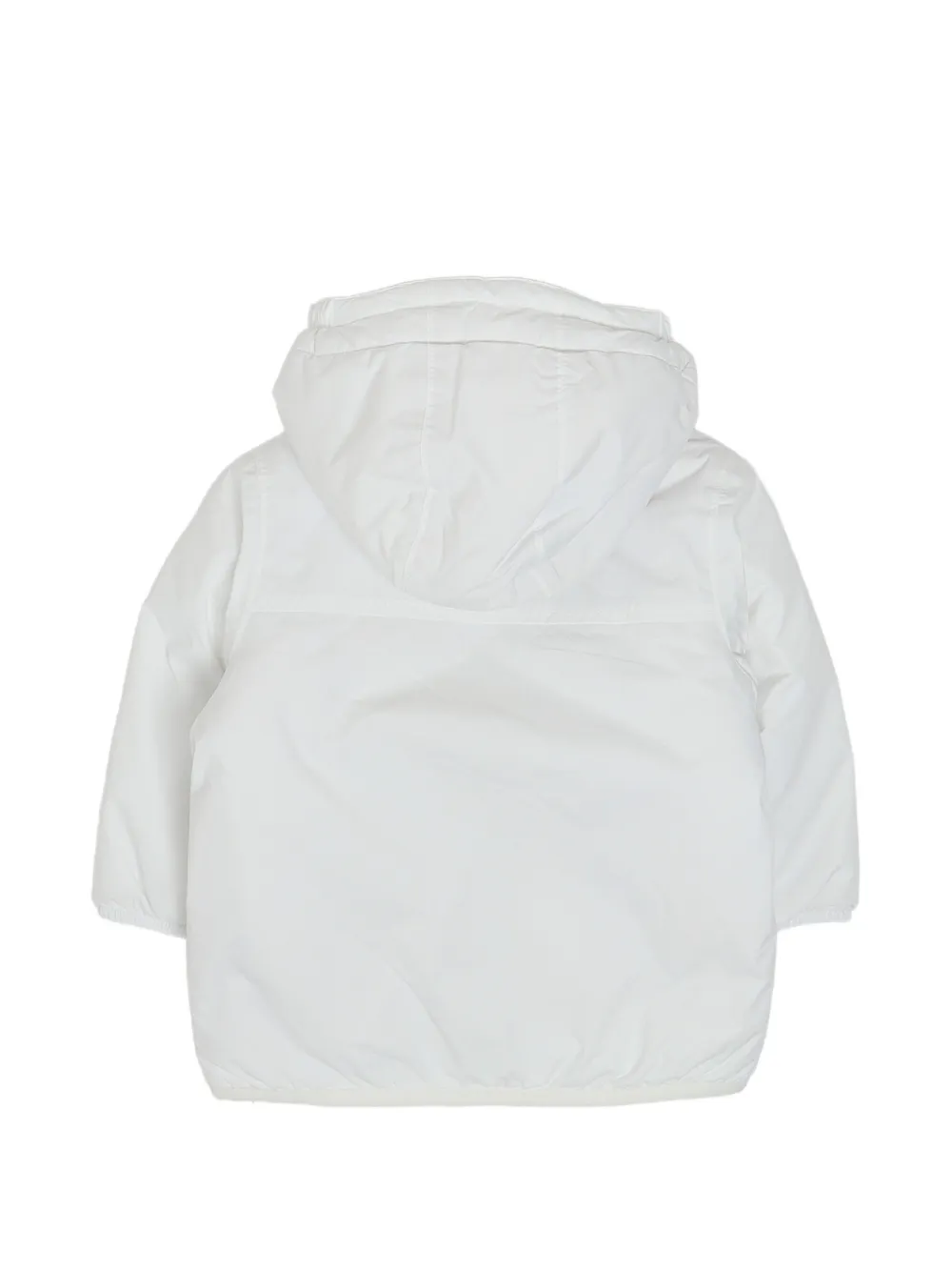 K Way Kids E. Le Vrai 4.0 jack met capuchon en logo-print Wit