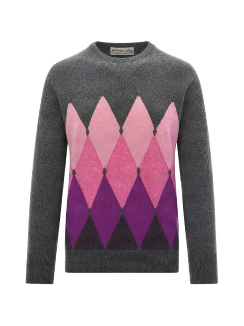 Ballantyne argyle-knit cashmere sweater