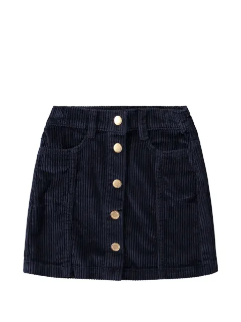 Molo corduroy button-front skirt