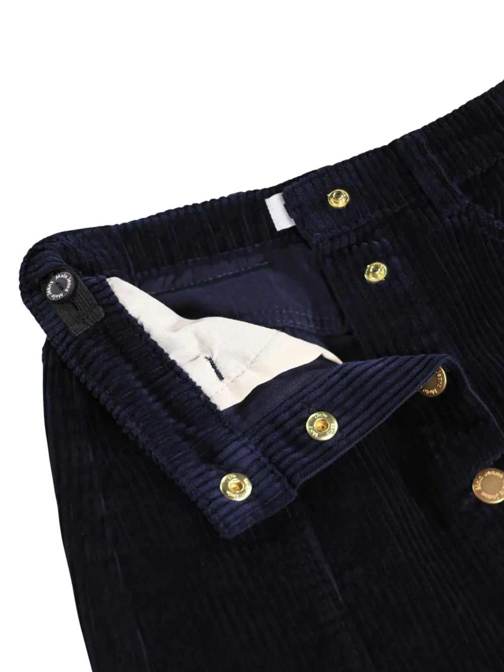 Molo corduroy button-front skirt Blauw